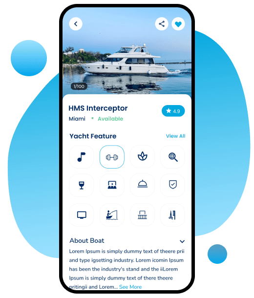 Yacht Details Page Overview