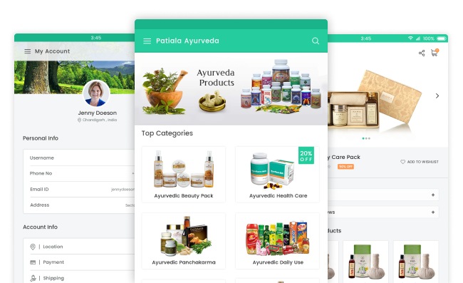 Ayurvedic Products App for Health and Wellness