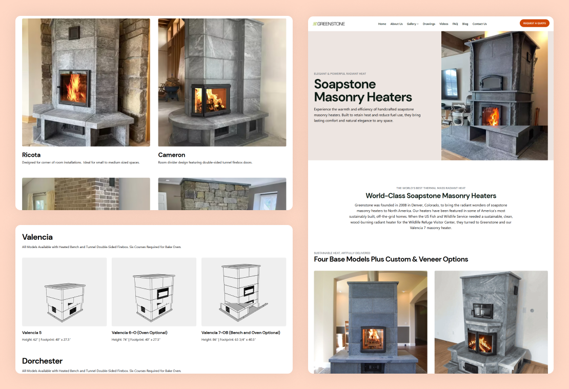 Collage of Kimo homepage sections showing product collections, SILVADUR and OEKO-TEX certification banner, and Lingettes Kimo product details