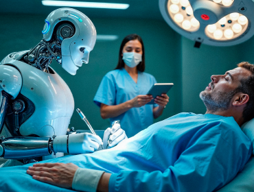 AI-Powered Healthcare Solutions AI development company providing intelligent robot-assisted healthcare solutions in hospital operating room