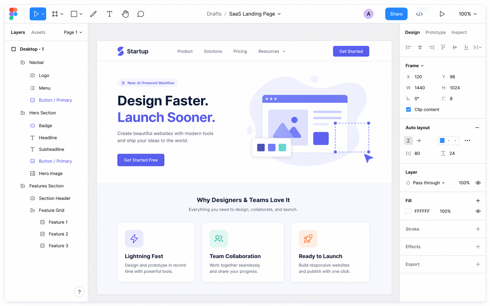 figma collaborative ui design tool interface
